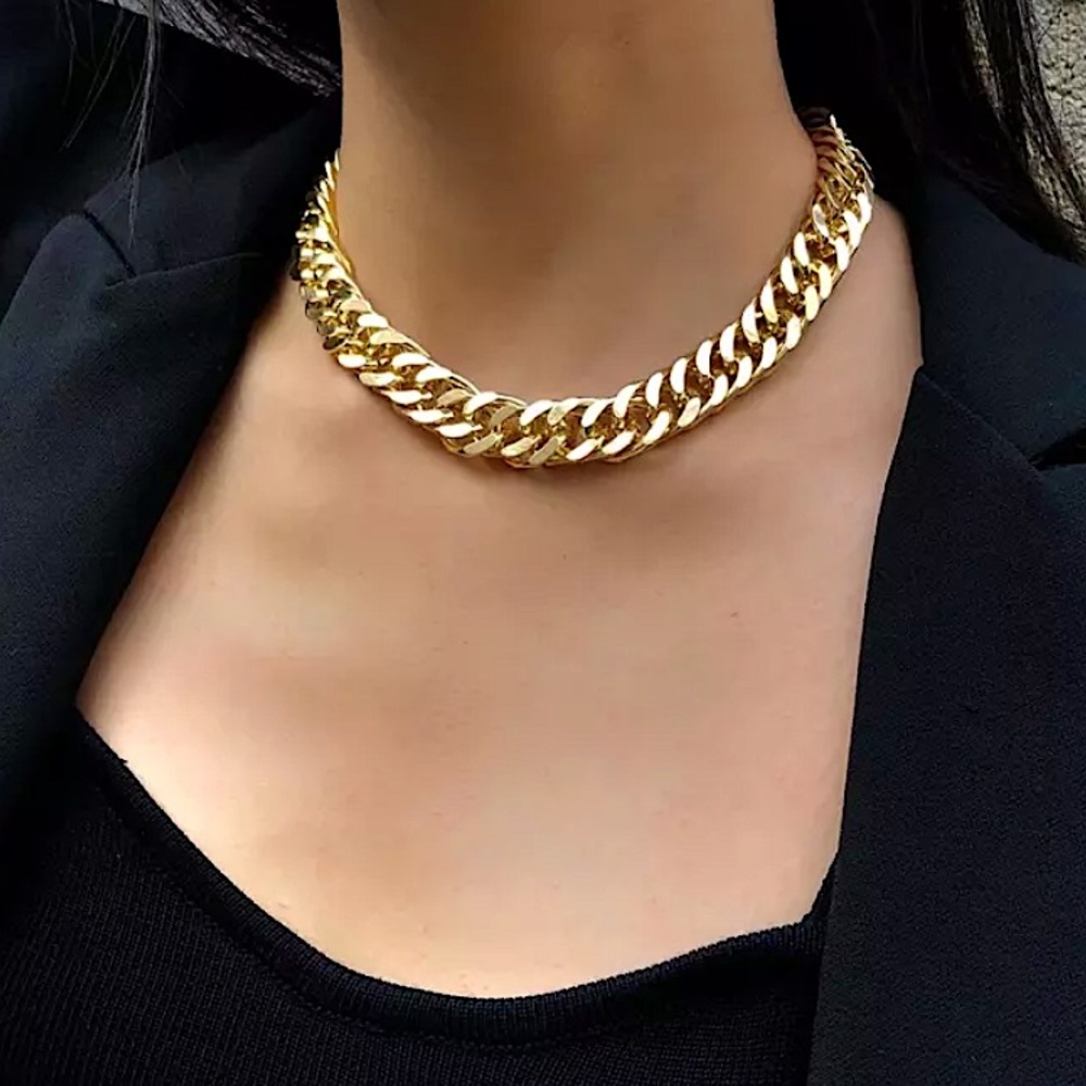 ⚜️𝟯𝟬%𝗢𝗙𝗙 𝗯𝘂𝗻𝗱𝗹𝗲𝘀 𝟯+⚜️ NEW Large Link Chunky Chain Necklace - Picture 6 of 12